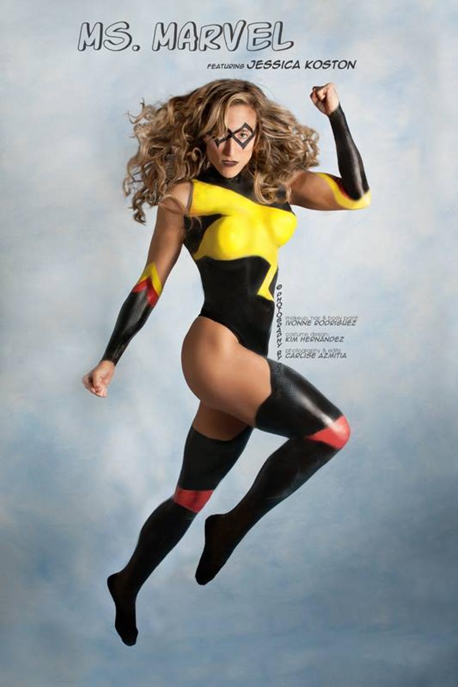Ms. Marvel Body Paint
