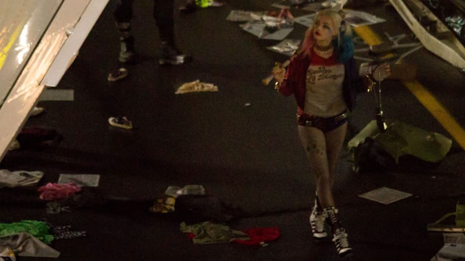 Suicide Squad Set Photo (Katana, Margot Robbie, Harley Quinn)