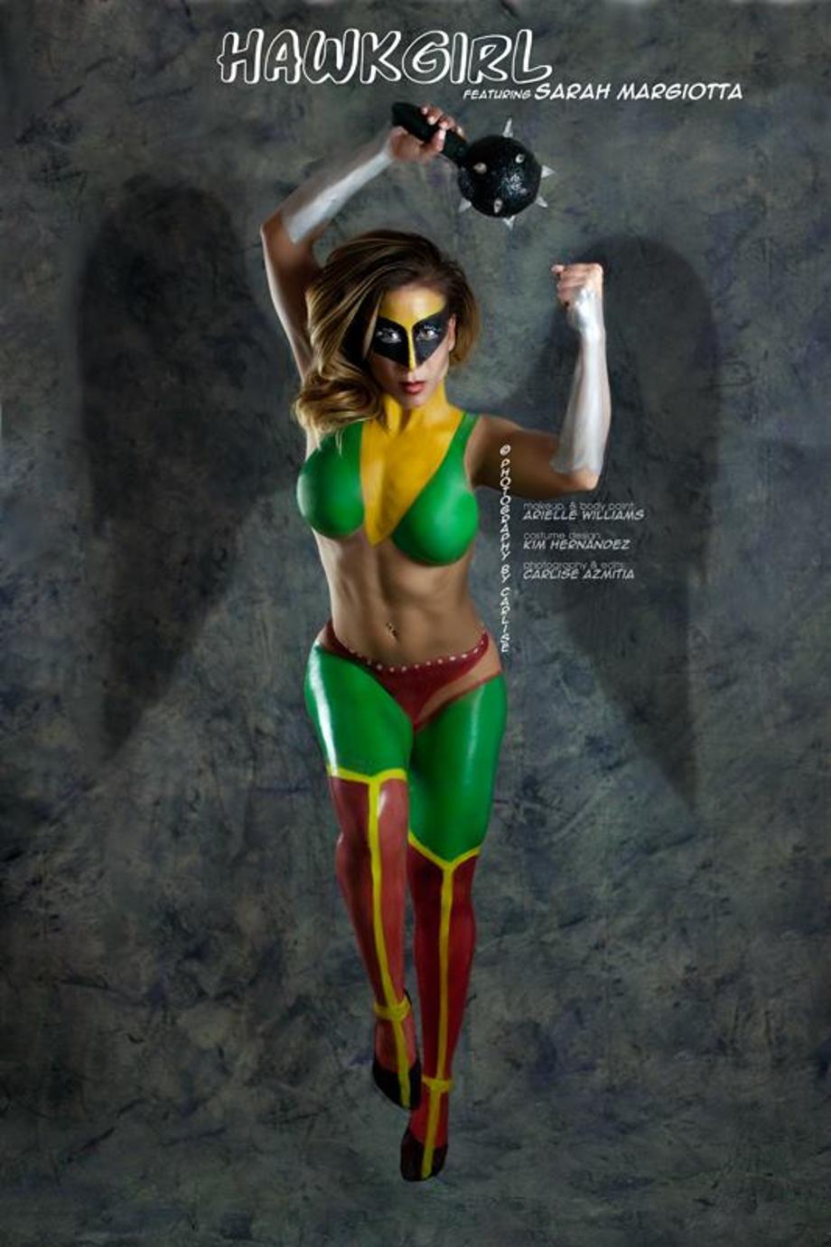 Hawkgirl Body Paint