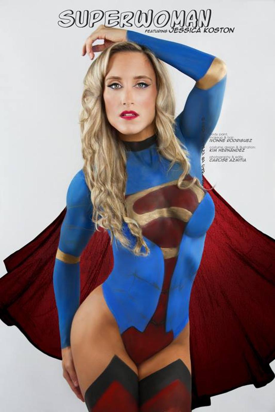 Supergirl Body Paint