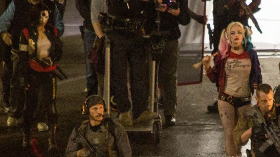 Suicide Squad Set Photo (Katana, Margot Robbie, Harley Quinn)
