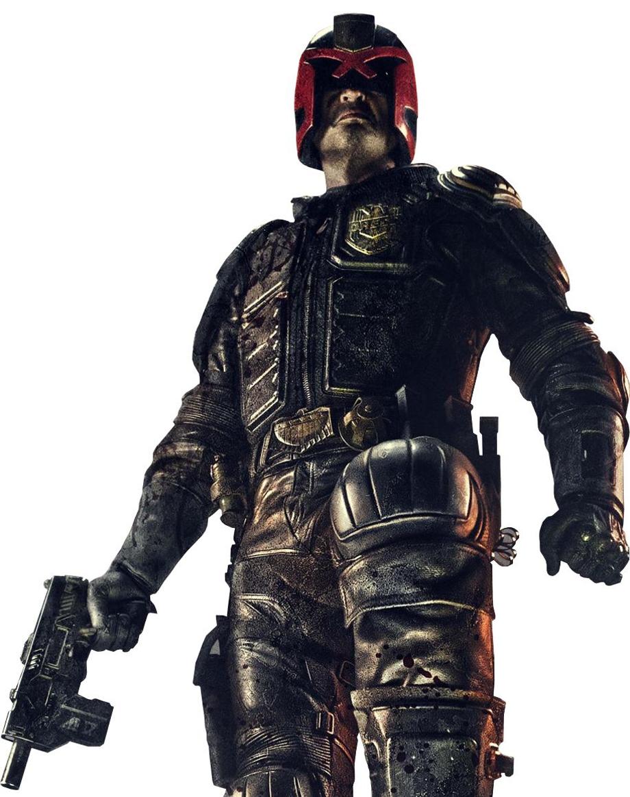 Dredd 2012 png psd render