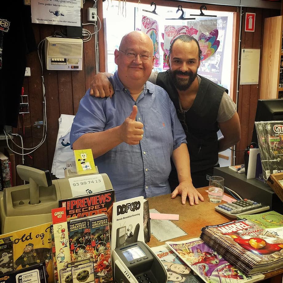 Crump supports his local comic shop.