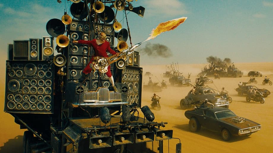 Mad Max: Fury Road flamethrower guitar
