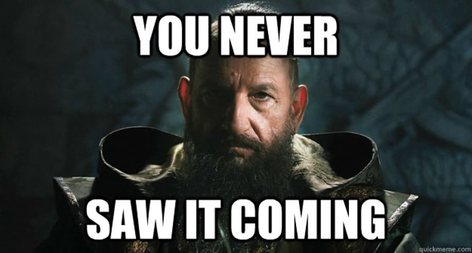 you never saw it coming - Mandarin Of Disbelief