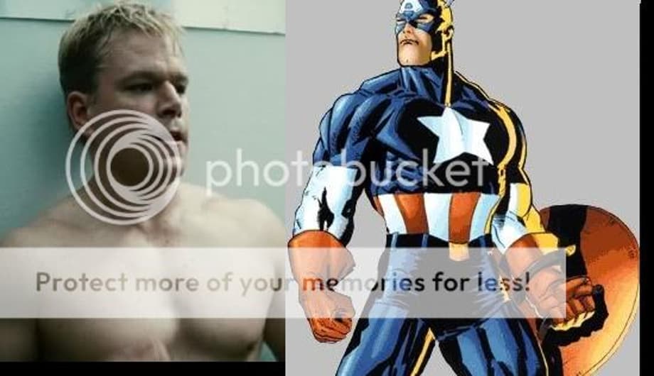 Matt Damon as Captain America