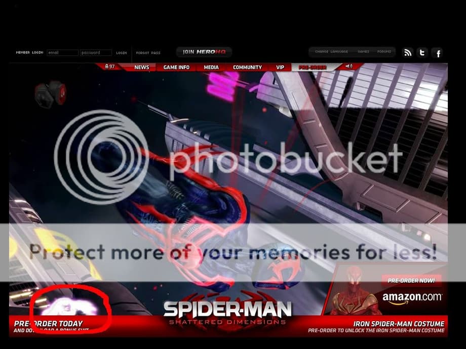 Spiderman: Shattered Dimensions 2099 black cat hidden pic