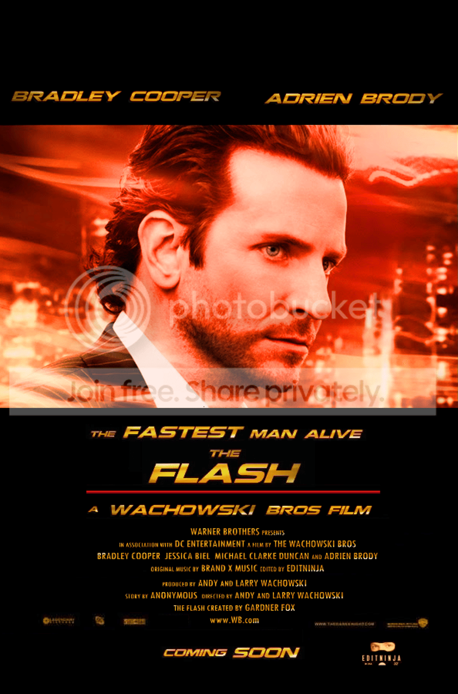 The Flash Movie Poster Bradley Cooper 005 By EditNinja
