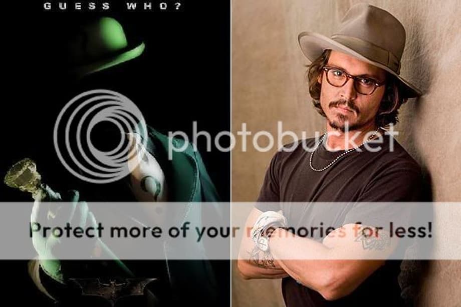 Johnny Depp as the Riddler