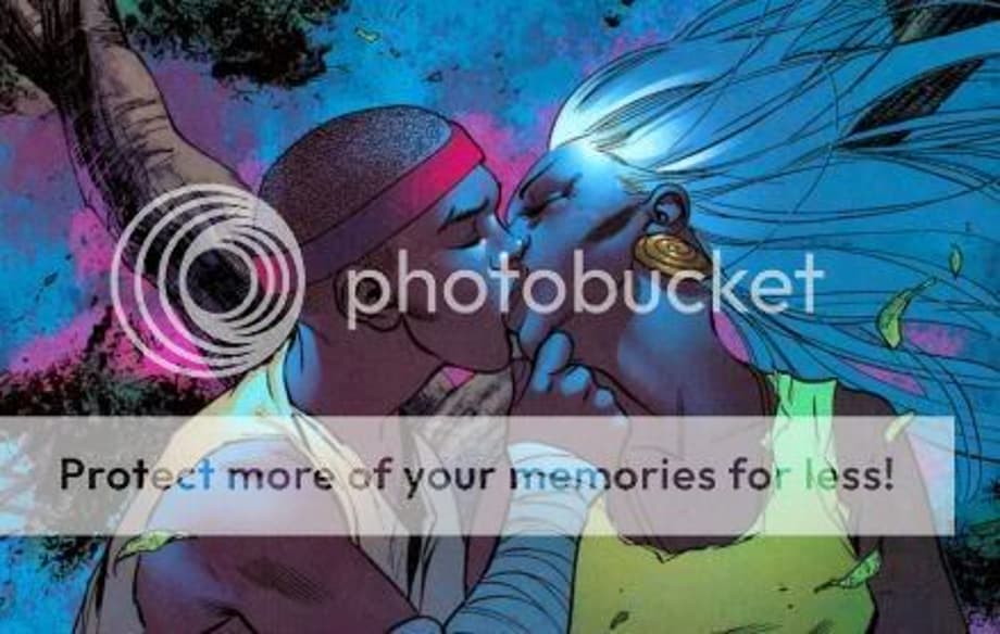 Young T'Challa and Ororo