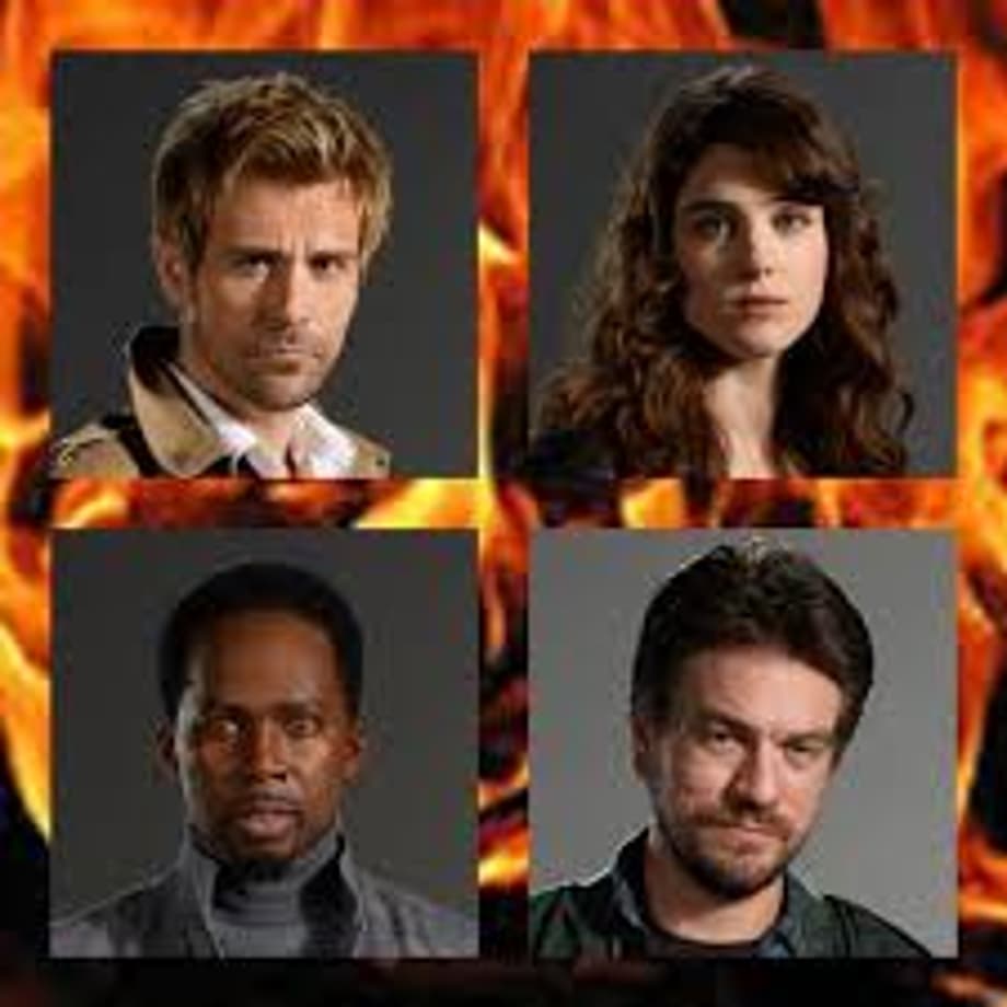 Matt Ryan (John Constantine), Lucy Griffiths (Liv Aberdine), Harold Perrineau (Manny), Charles Harford (Chas)