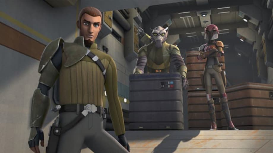 Kanan, Zeb and Sabine in Star Wars Rebels. 