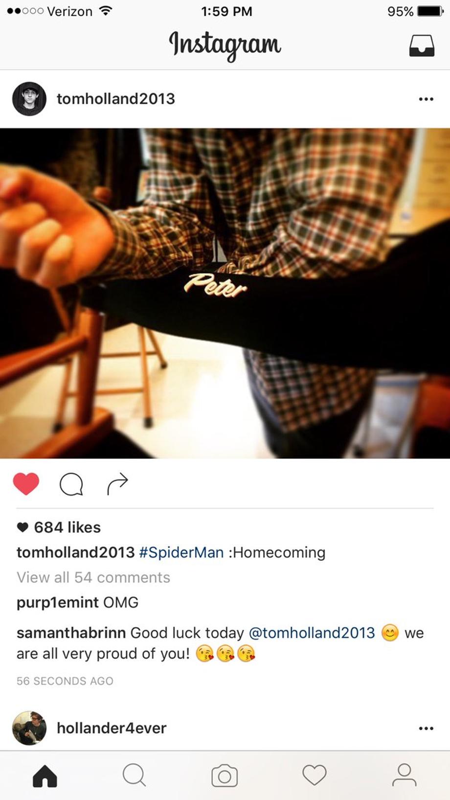 Tom Holland Peter Parker Homecoming set chair