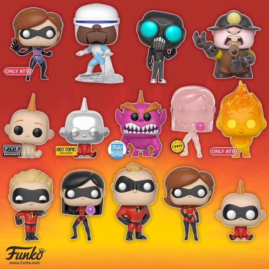 Incredibles 2 Funko POPs