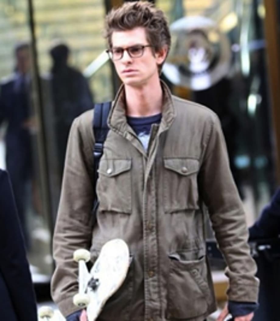 Oh yeah, he wears glasses so he must be Peter Parker. don't mind the hip clothes or the skateboard, which he uses during half of the movie (sarcastic).