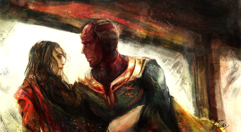 Elizabeth Olsen On The Connection Between Vision And Scarlet Witch In CAPTAIN AMERICA: CIVIL WAR