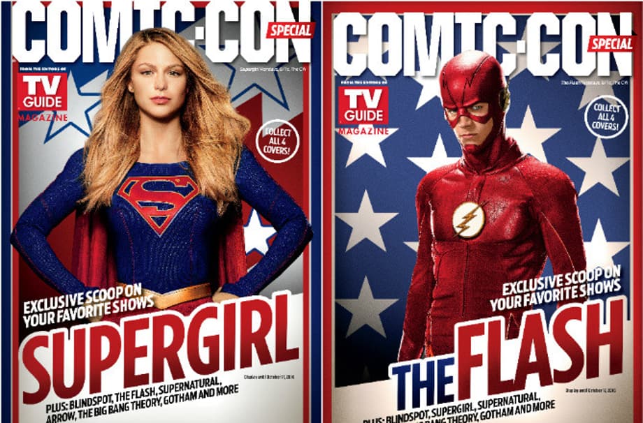 SUPERGIRL AND FLASH Grace Covers Of Special TV Guide Magazine