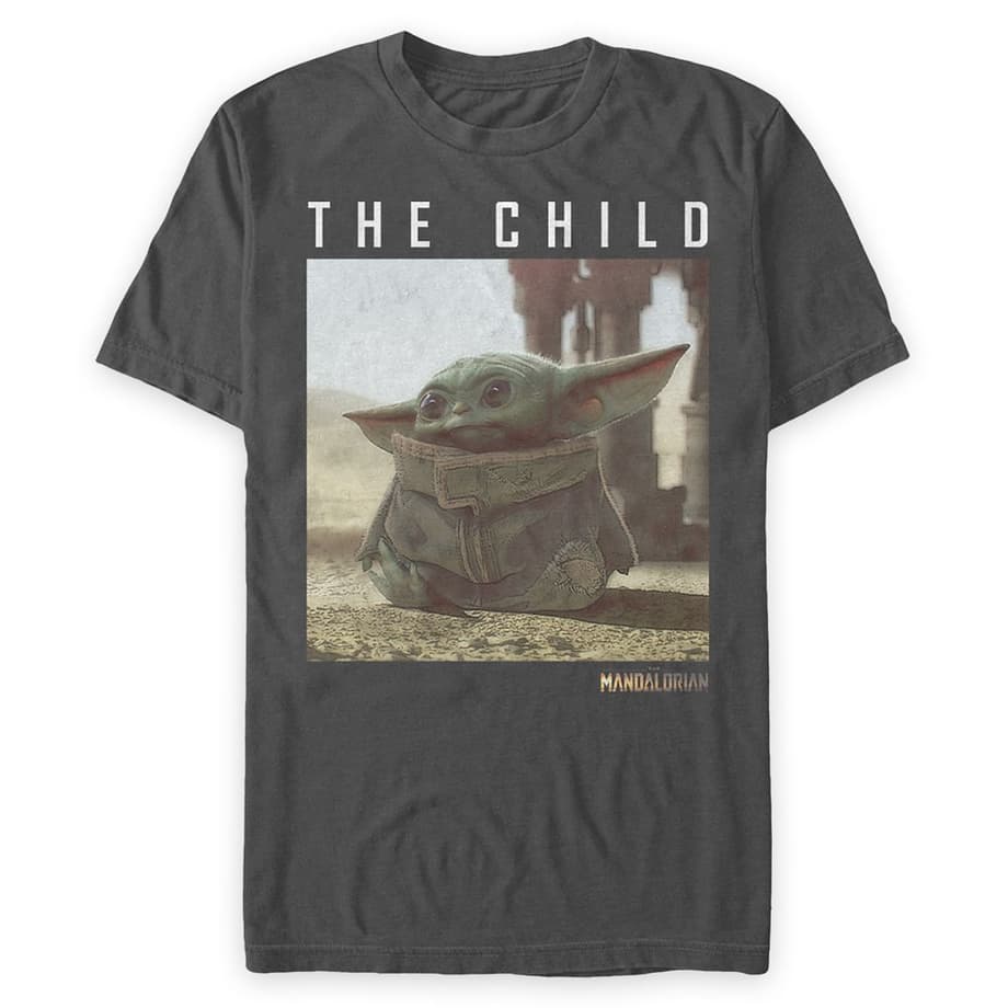 The Child – Star Wars: The Mandalorian Logo T-Shirt for Men – Dark Gray