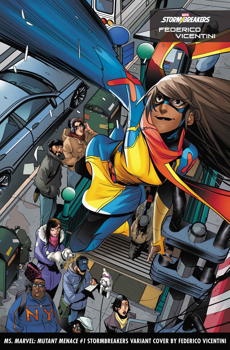 MS. MARVEL: MUTANT MENACE #1 Stormbreakers Variant Cover by Federico Vicentini
