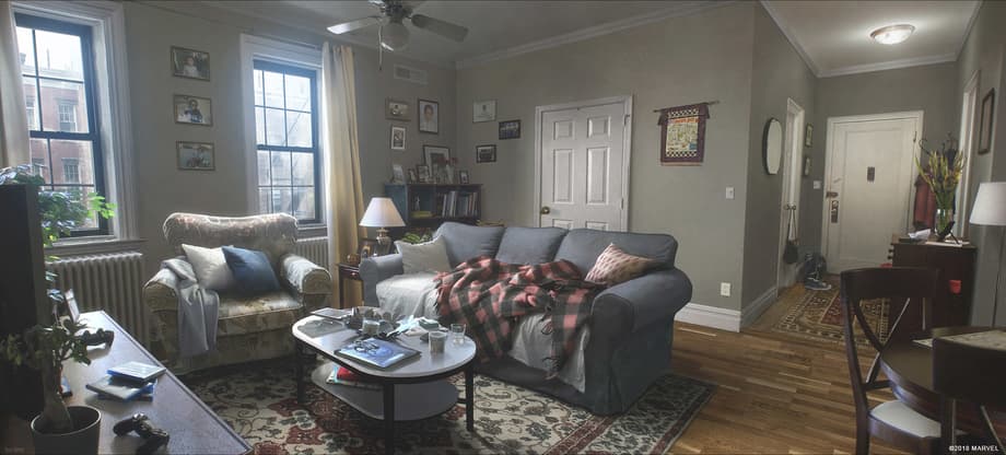 Miles and Rio Morales living room.