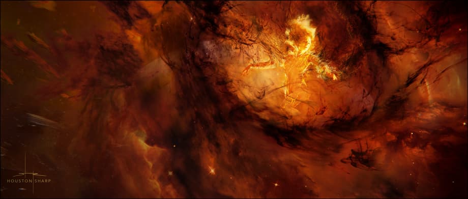 Jean getting torn apart by the alien swarm