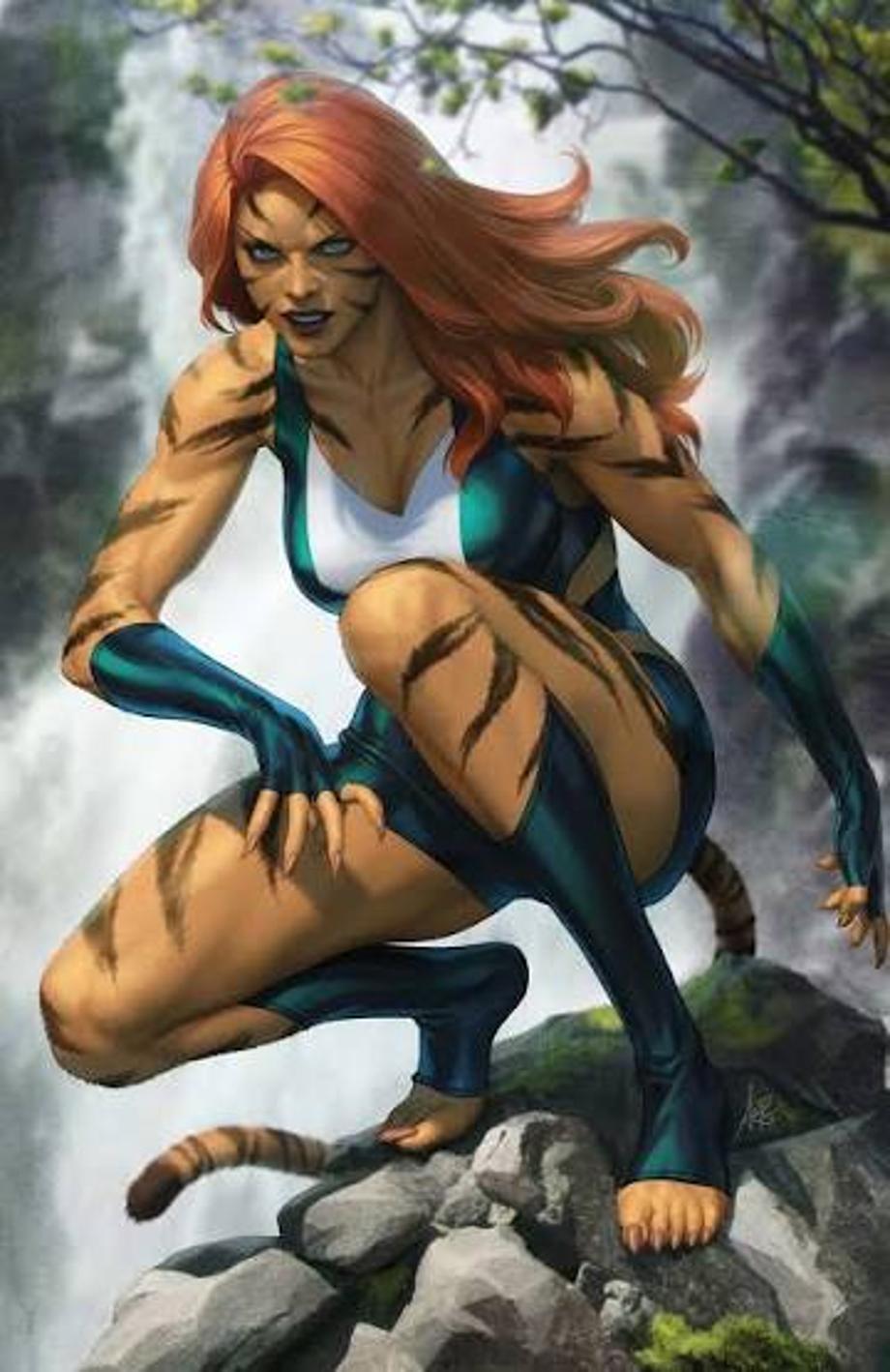 Tigra Marvel Feline Avenger comic artwork