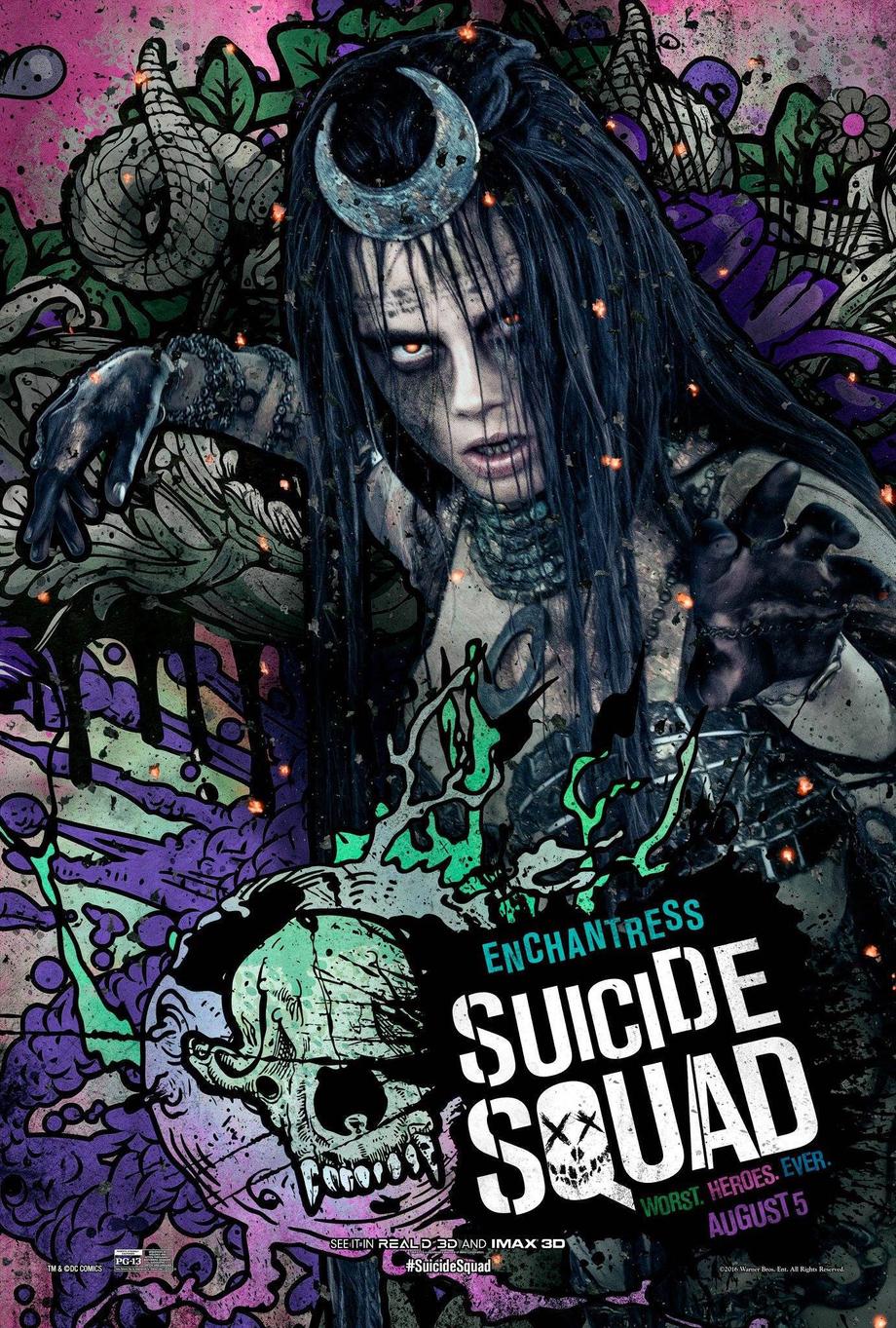 New SUICIDE SQUAD Concept Art Shows Drastically Different Takes On Enchantress, Katana, And More