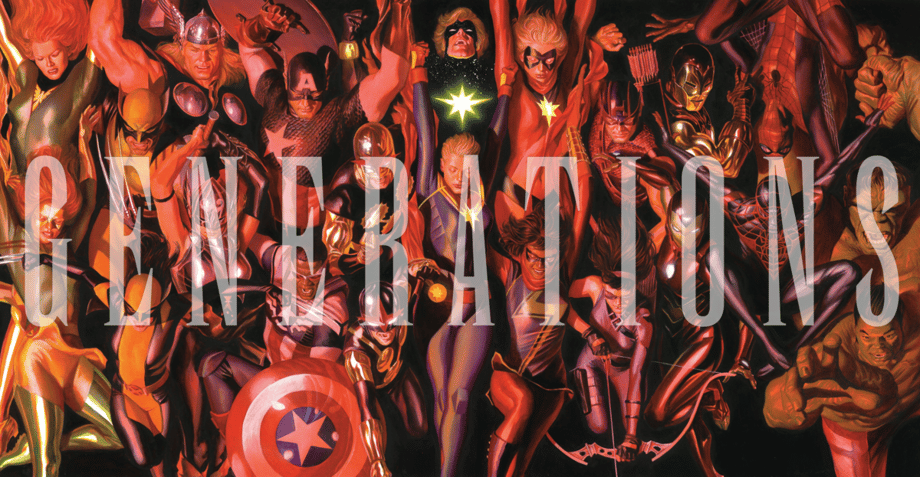 COMICS: Marvel Teases GENERATIONS With Alex Ross' Gorgeous Art Featuring Old Heroes And Their Successors