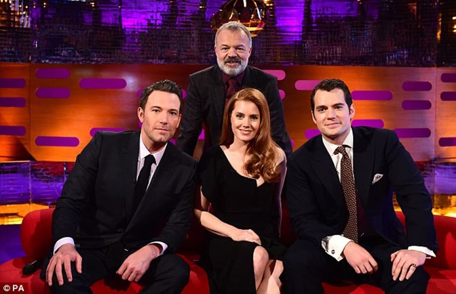BATMAN V SUPERMAN Stars Amy Adams & Henry Cavill Show Off Their Best 'Batman' Voices To Ben Affleck