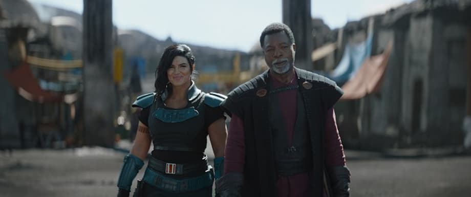 Gina-Carano-is-Cara-Dune-and-Carl-Weathers-is-Greef-Karga-in-Lucasfilm-s-THE-MANDALORIAN-season-two-