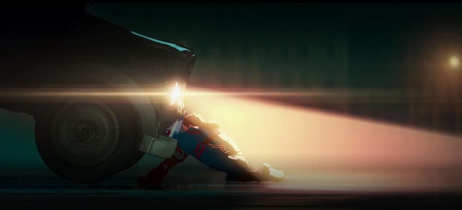 Captain Britain peggy carter stops truck