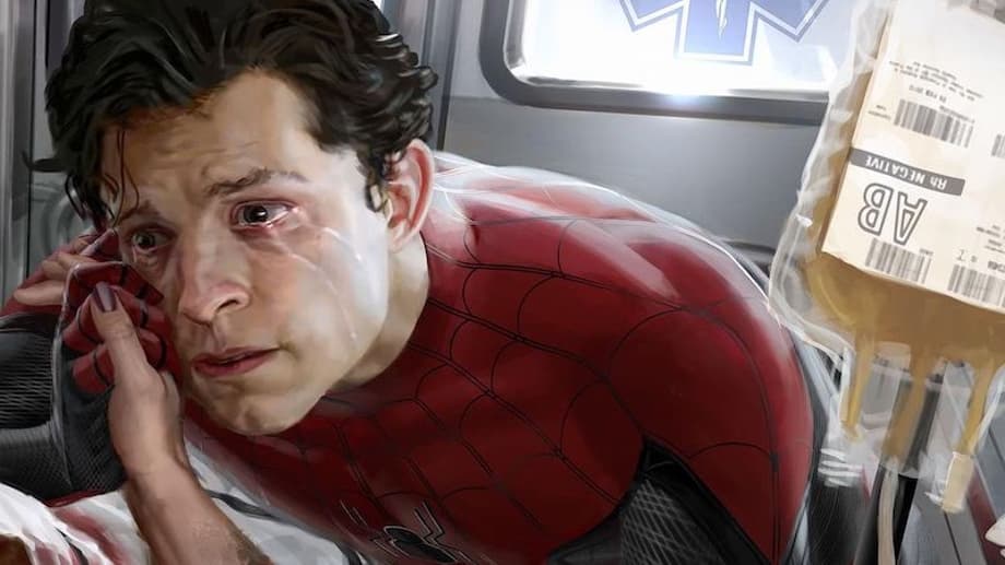 SPIDER-MAN: NO WAY HOME Concept Art Reveals An Alternate Death Scene For Peter Parker's Aunt May