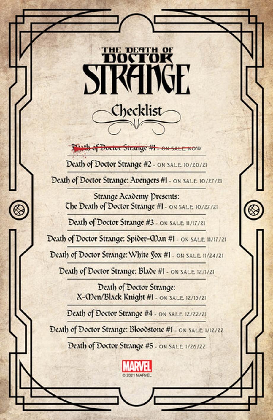 Death-of-Doctor-Strange-checklist