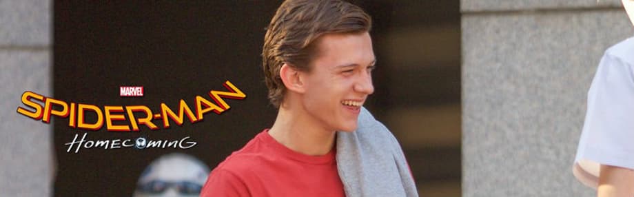 New SPIDER-MAN: HOMECOMING Set Pics Feature Peter Parker Chatting With Ned Leeds