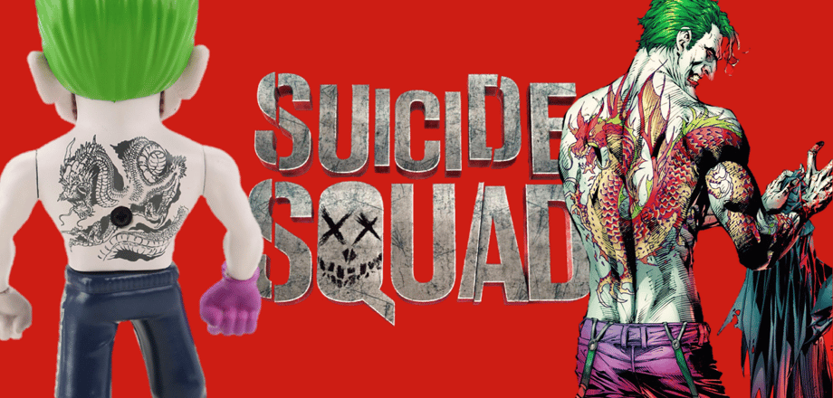 New SUICIDE SQUAD Collectible Reveals The Joker Sporting A Comic Book Accurate Tattoo