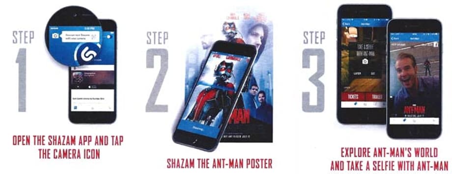 Want A Selfie With ANT-MAN? Shazam Update Does That And More!
