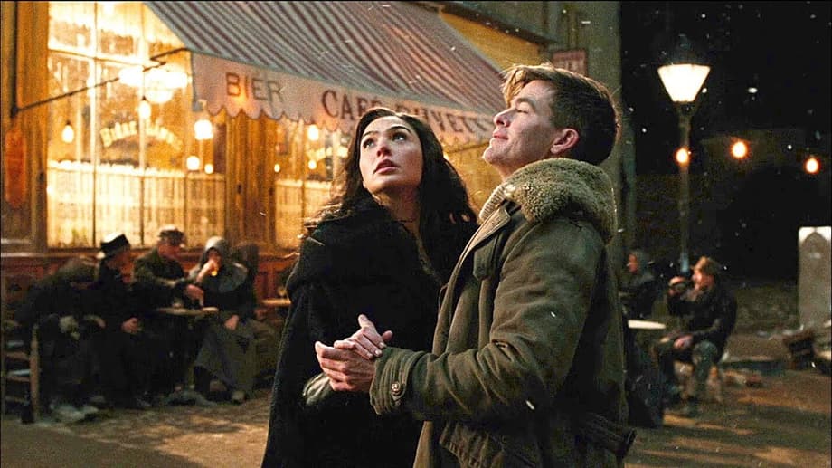 Image result for wonder woman kiss steve trevor movie