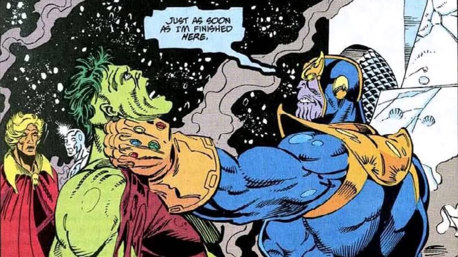 Image result for thanos choking hulk
