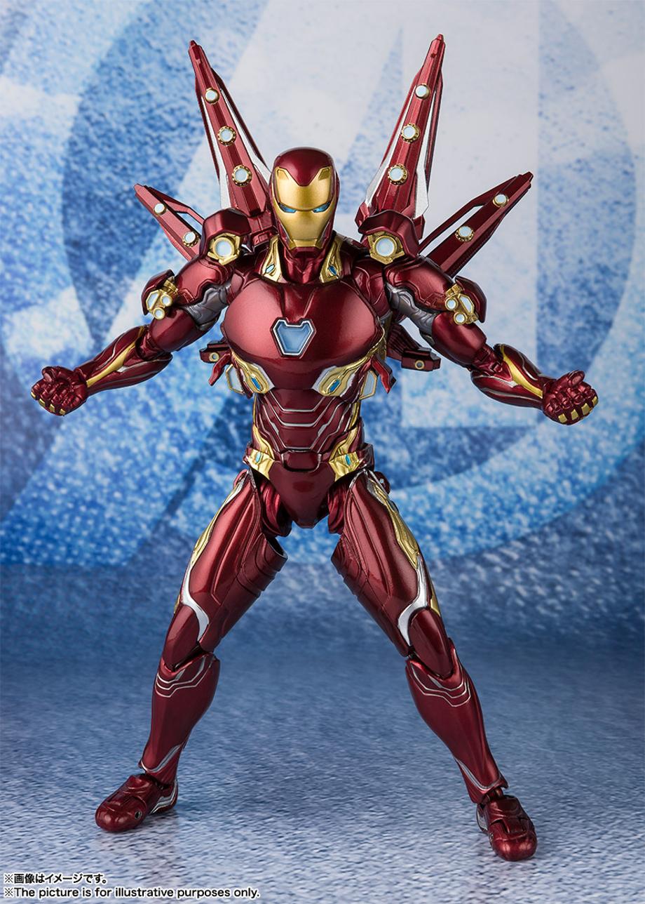 Bandai Tamashii Nations SH Figuarts Avengers Endgame Iron Man Mark 50 Nano Weapon Set 2 promo 01