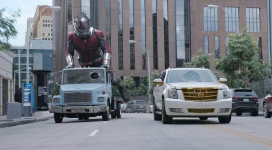 The Latest ANT-MAN AND THE WASP Clip Sees Giant-Man Chase Down Walton Goggins' Sonny Burch