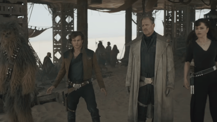 New SOLO: A STAR WARS STORY Clip Sees Han And His Crew Face Off Against Enfys Nest & The Cloud Riders