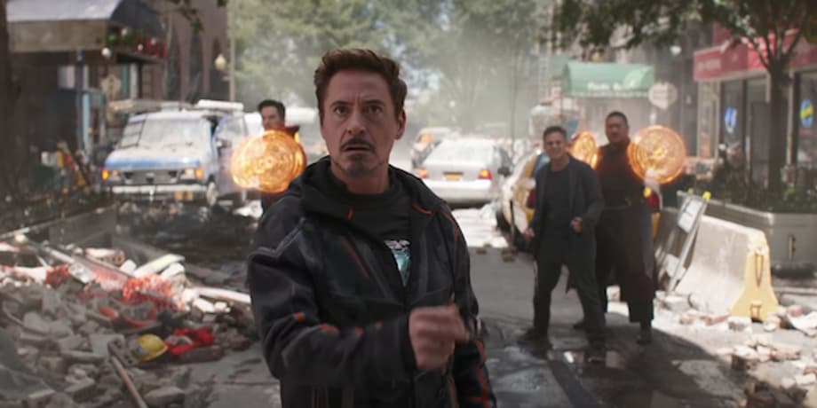 Robert Downey Jr 'Carries' The Avengers In New Set Photo