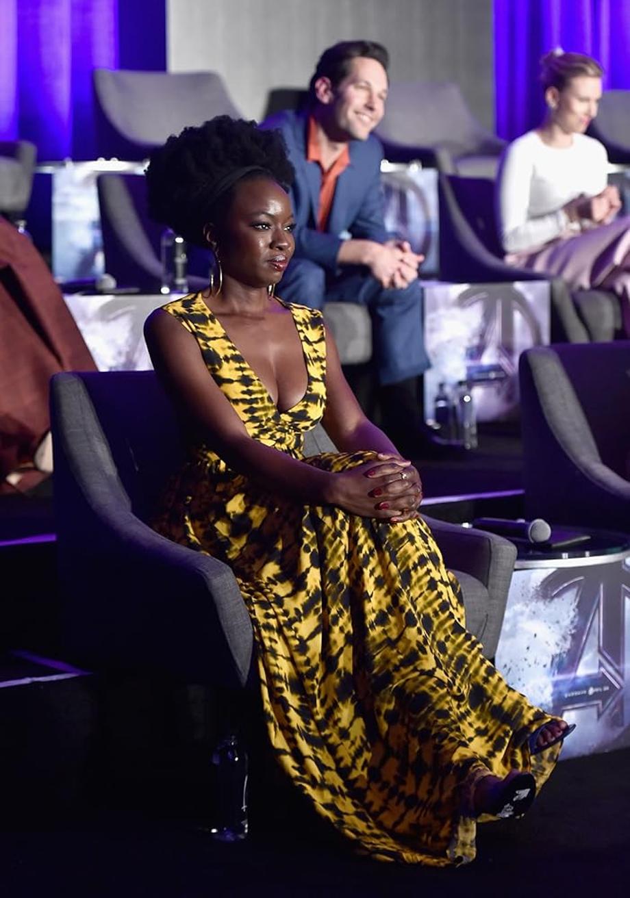 Scarlett Johansson, Paul Rudd, and Danai Gurira at an event for Avengers: Endgame (2019)