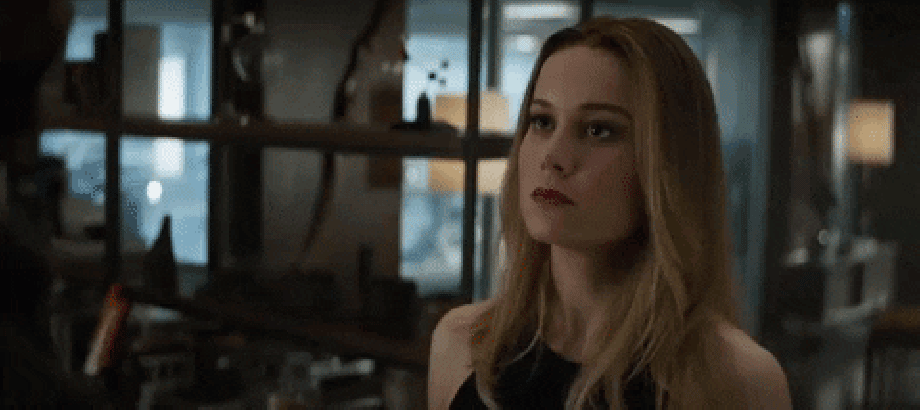  smile marvel thor smirk captain marvel GIF