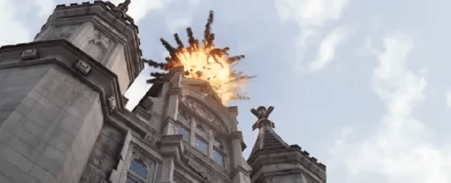  marvel explosion spiderman swing sony GIF