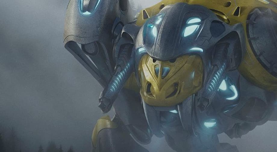 New POWER RANGERS Poster Reveals The Yellow Ranger's Sabre-Toothed Tiger Dinozord