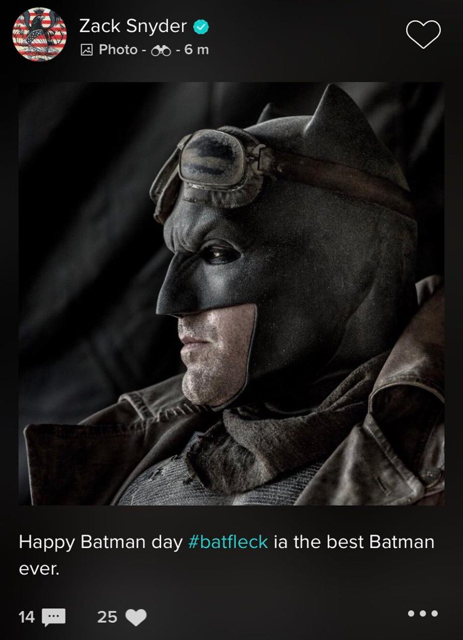 DKbiaIcW0AItLHL Zack Snyder Calls Ben Affleck the Best Batman Ever