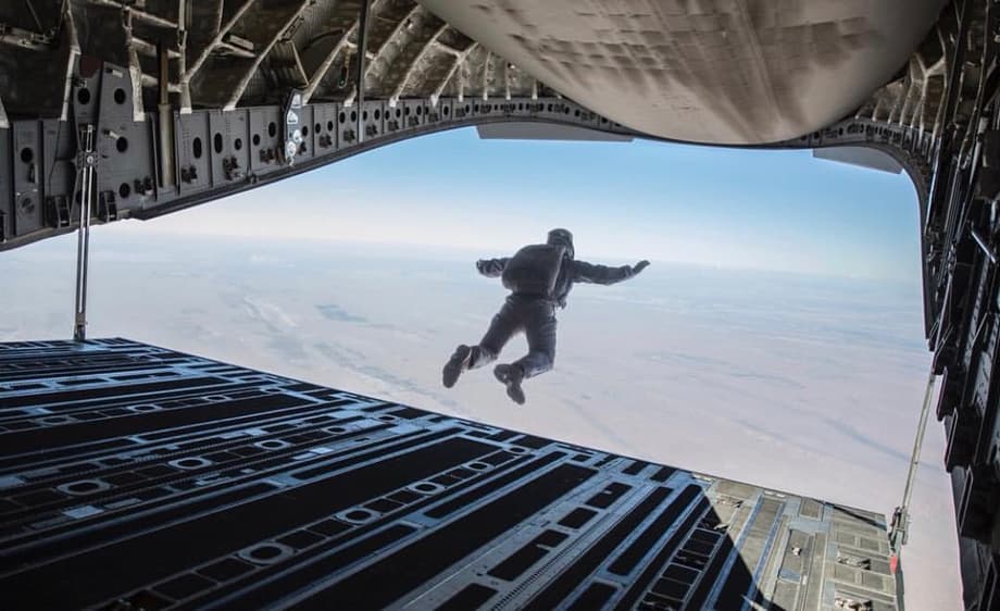 Tom Cruise Jumps Out Of A Plane In A Pair Of Insane New Photos From MISSION: IMPOSSIBLE - FALLOUT