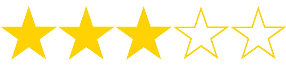 Image result for 3 stars out of 5