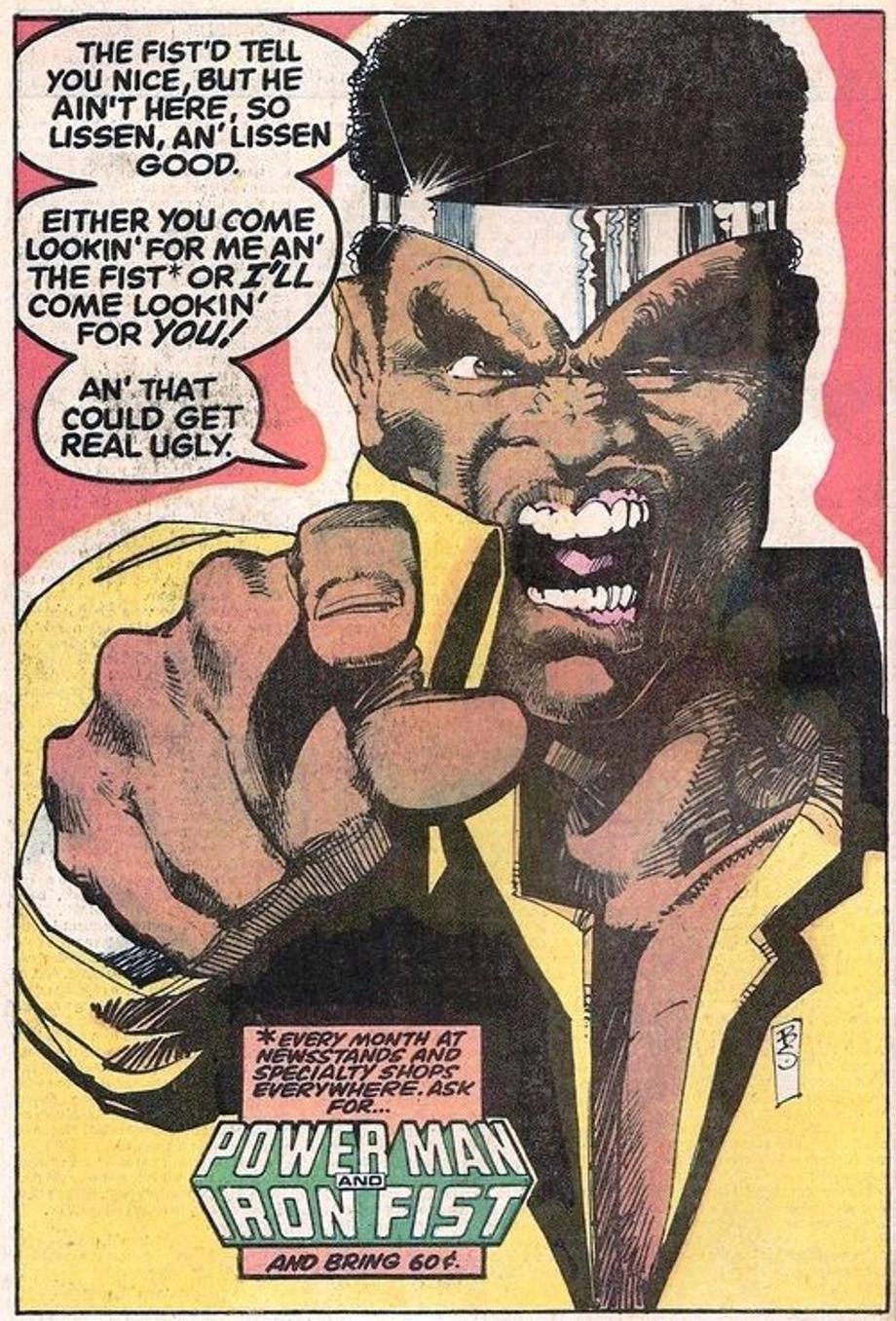 Image result for ironfist and luke cage ad 70s